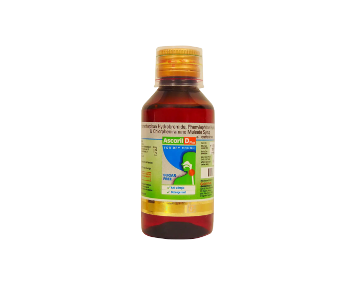 Ascoril D Plus Sugar Free Syrup 100 Ml