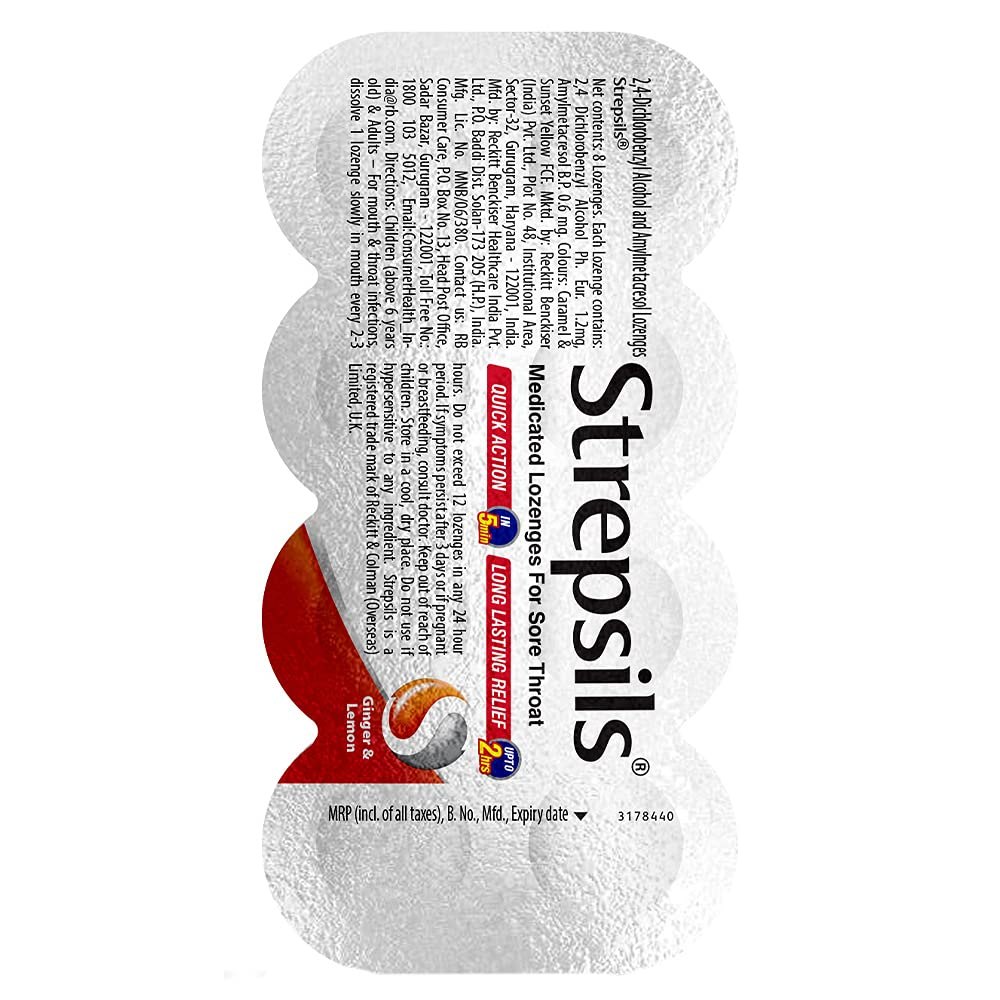 Strepsils Ginger 8 Count
