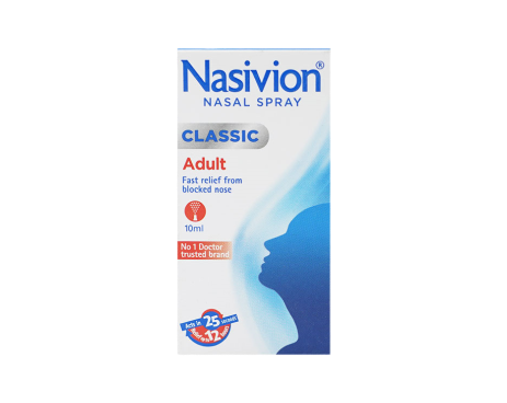 Nasivion Classic Adult Nasal Spray 10ml